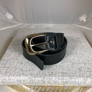 Black Belt with Gold Buckle